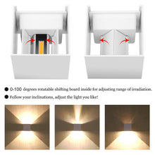 Last inn bildet i Galleri-visningsprogrammet, 12W LED Wall Light Outdoor Waterproof IP65 Porch Garden Wall Lamp Sconce Balcony Terrace Decoration Lighting Lamp