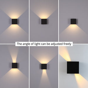 Utendørs lampe med bevegelsessensor og dobbelt lys