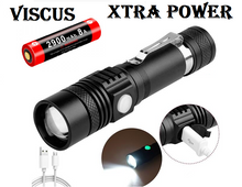 Last inn bildet i Galleri-visningsprogrammet, Viscus 12000LM LED Lommelykt med zoomfunksjon