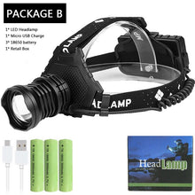 Last inn bildet i Galleri-visningsprogrammet, LitWod XHP90.2 hodelykt med 8000LM