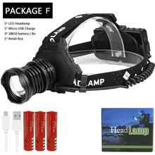 Last inn bildet i Galleri-visningsprogrammet, LitWod XHP90.2 hodelykt med 8000LM