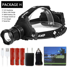 Last inn bildet i Galleri-visningsprogrammet, LitWod XHP90.2 hodelykt med 8000LM