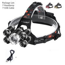 Last inn bildet i Galleri-visningsprogrammet, Hodelykt LED T6