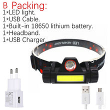 Last inn bildet i Galleri-visningsprogrammet, Mikro hodelykt Q5+COB