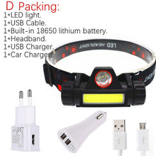 Last inn bildet i Galleri-visningsprogrammet, Mikro hodelykt Q5+COB