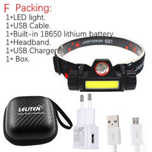 Last inn bildet i Galleri-visningsprogrammet, Mikro hodelykt Q5+COB