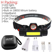 Last inn bildet i Galleri-visningsprogrammet, Mikro hodelykt Q5+COB