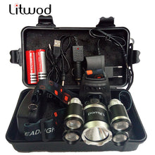 Last inn bildet i Galleri-visningsprogrammet, Litwod Hodelykt 6400 Lumen headlamp