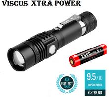 Last inn bildet i Galleri-visningsprogrammet, Viscus 12000LM LED Lommelykt med zoomfunksjon