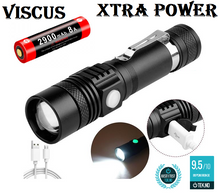 Last inn bildet i Galleri-visningsprogrammet, Viscus 12000LM LED Lommelykt med zoomfunksjon