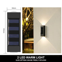Last inn bildet i Galleri-visningsprogrammet, Solar Wall Lamp Outdoor Waterproof Up And Down Luminous Lighting
